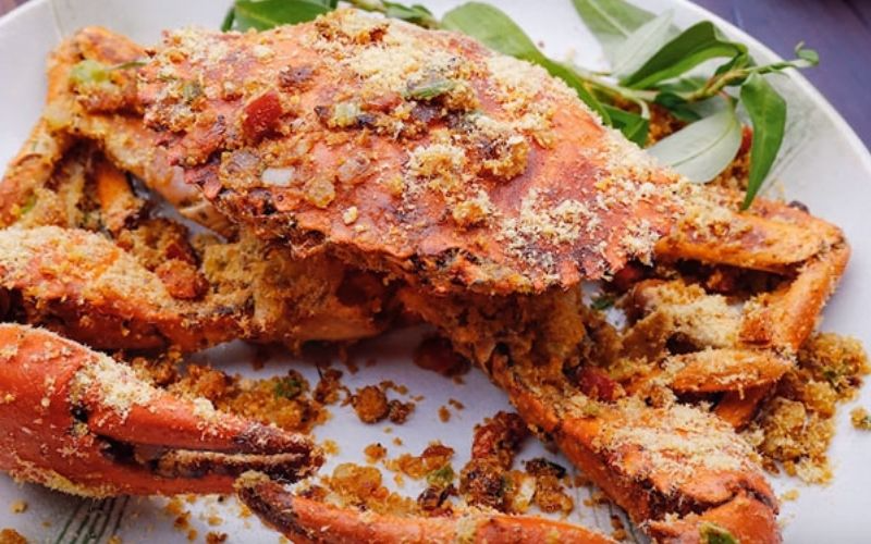 Sauteed Crab with Salt