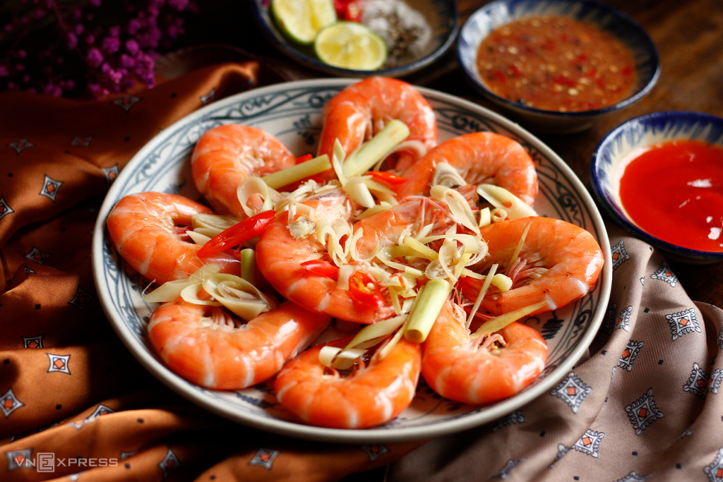 Steamed Shrimp with Beer