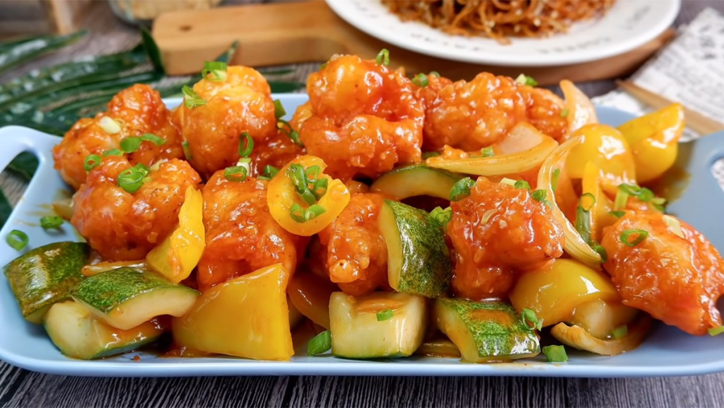 Stir Fried Shrimp in Sweet & Sour Sauce